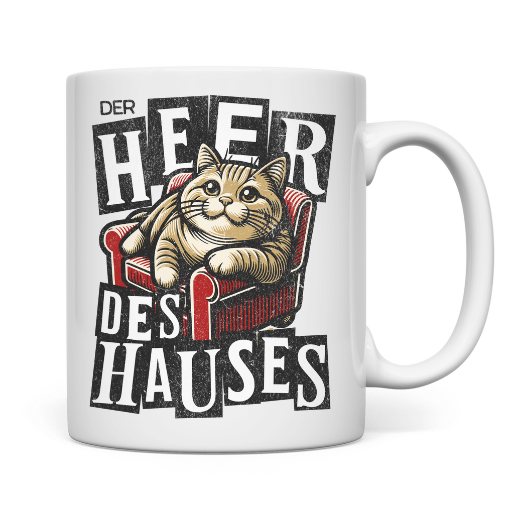 Tasse Der Heer des Hauses - Katze auf Sofa