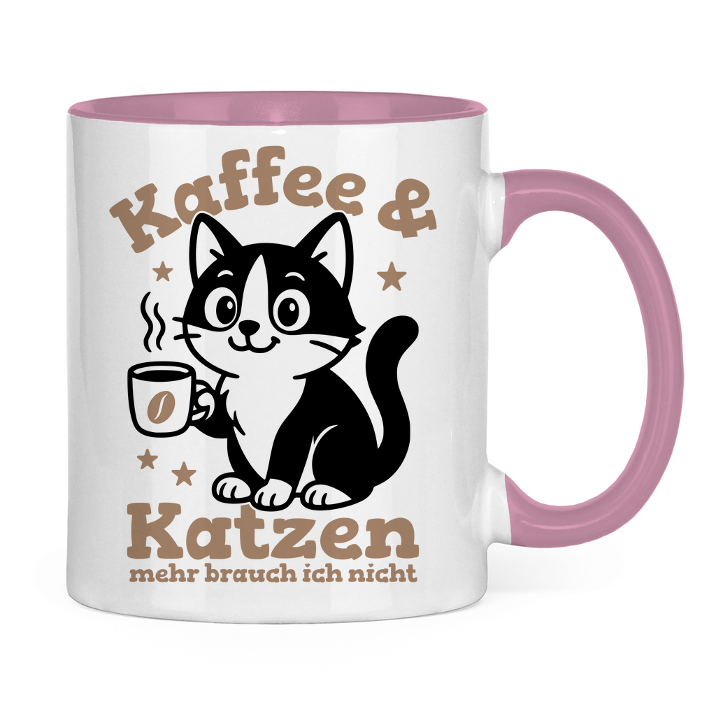 Tasse zweifarbig Dicke Katze - Alles OK!