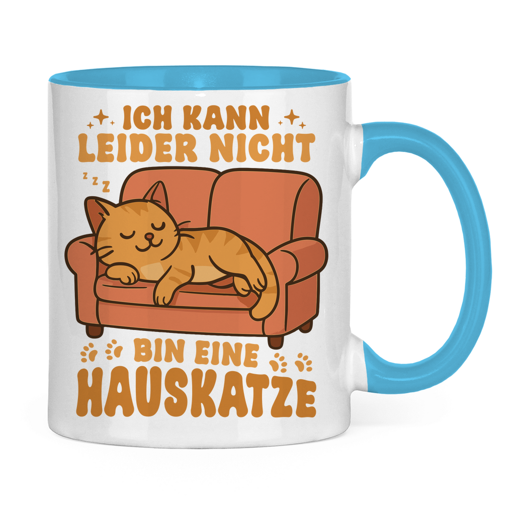 Tasse zweifarbig Dicke Katze - Alles OK!