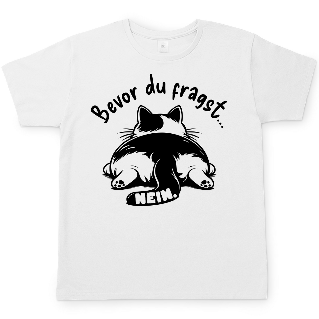 Herren T-Shirt Dicke Katze - Alles OK!