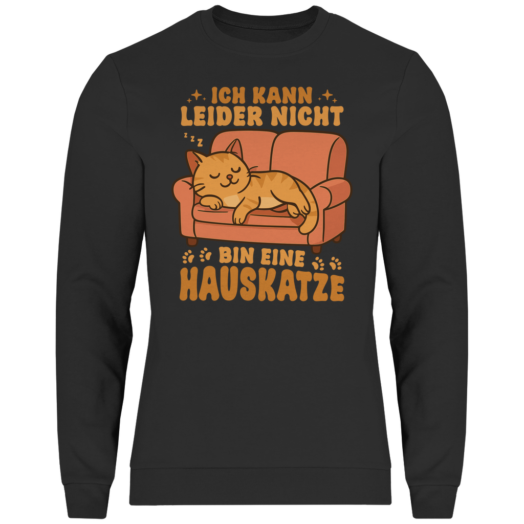 Herren Sweatshirt Dicke Katze - Alles OK!