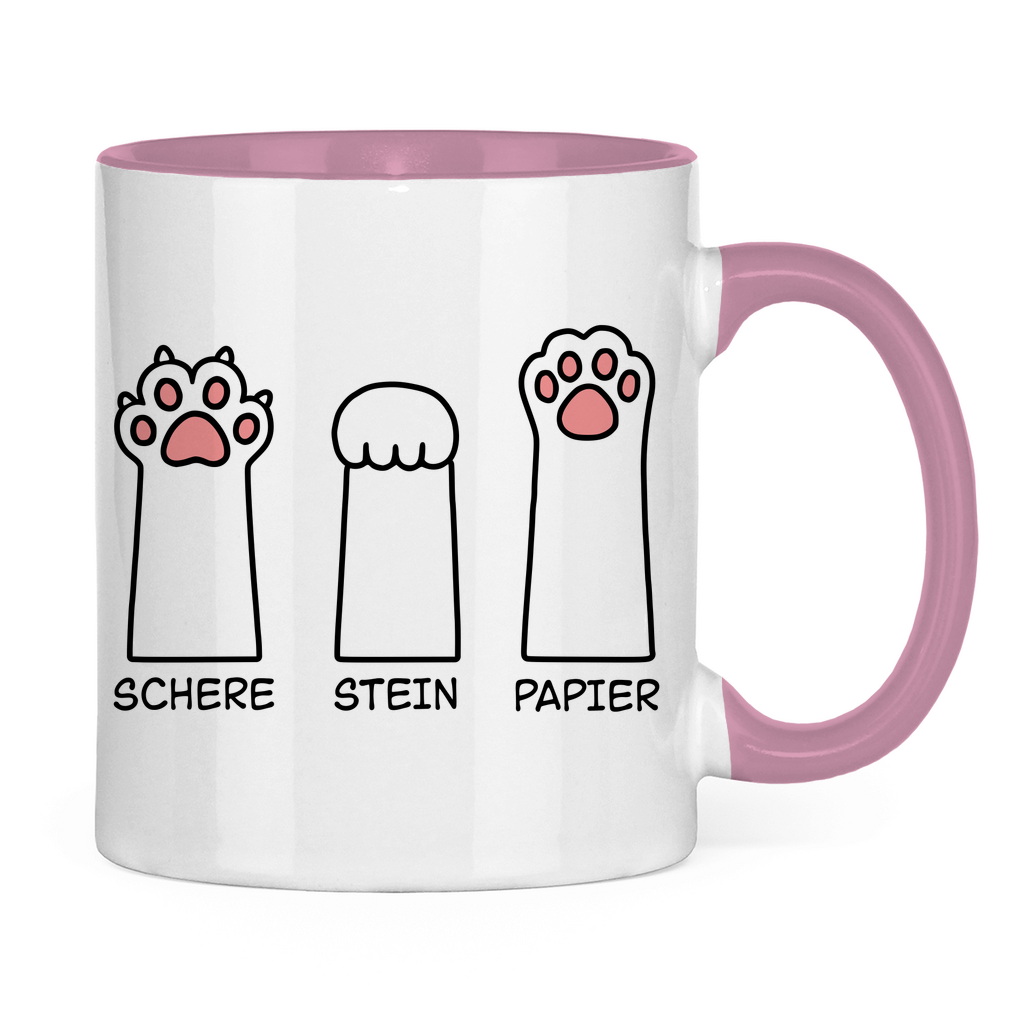 Tasse zweifarbig Dicke Katze - Alles OK!