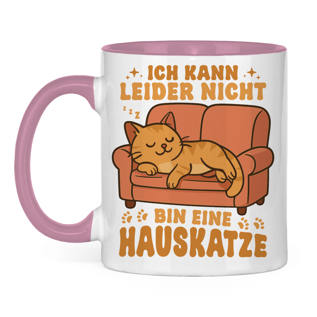 Tasse zweifarbig Dicke Katze - Alles OK!