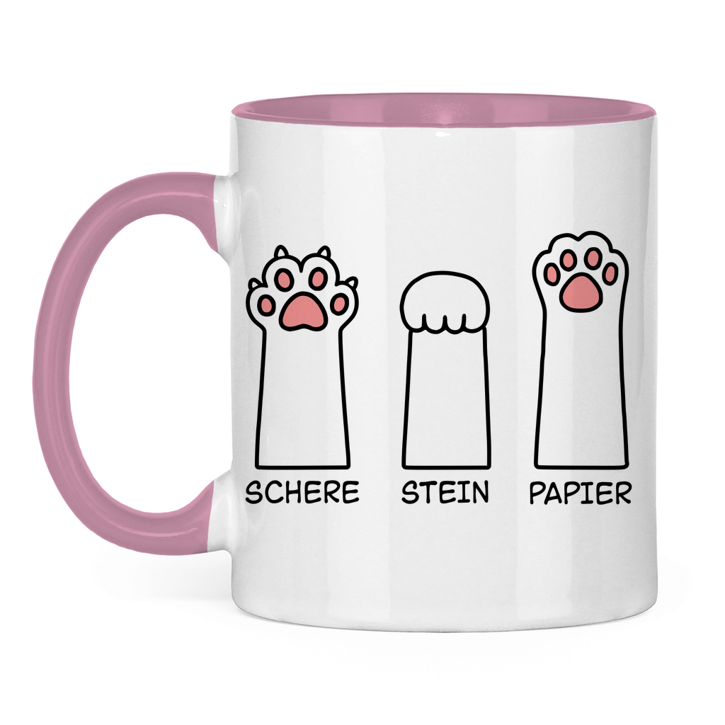 Tasse zweifarbig Dicke Katze - Alles OK!