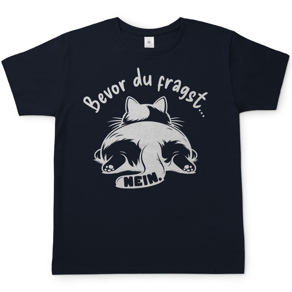 Herren T-Shirt Dicke Katze - Alles OK!