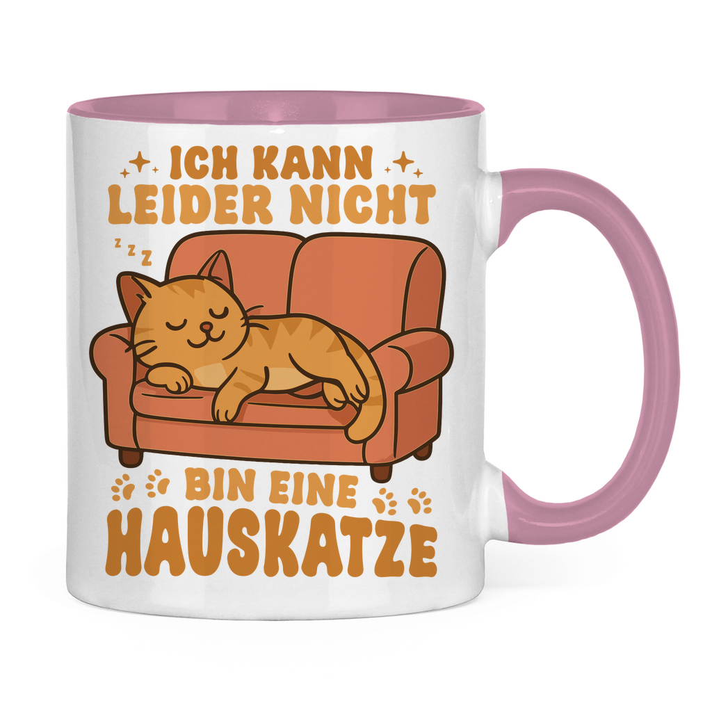 Tasse zweifarbig Dicke Katze - Alles OK!