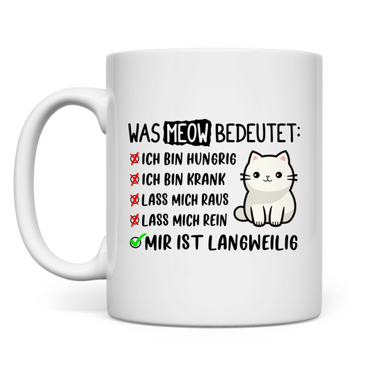 Tasse Dicke Katze - Alles OK!