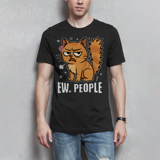 Herren T-Shirt Dicke Katze - Alles OK!