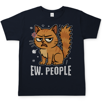 Herren T-Shirt - Ew. People Cat – Lustiges Statement Katzenmotiv
