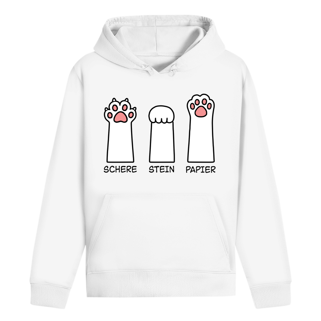 ST/ST Drummer Hoodie - Katzenpfoten – Schere, Stein, Papier