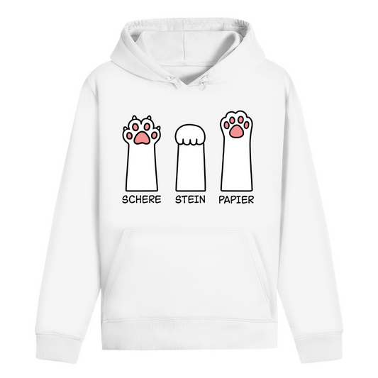 ST/ST Drummer Hoodie - Katzenpfoten – Schere, Stein, Papier