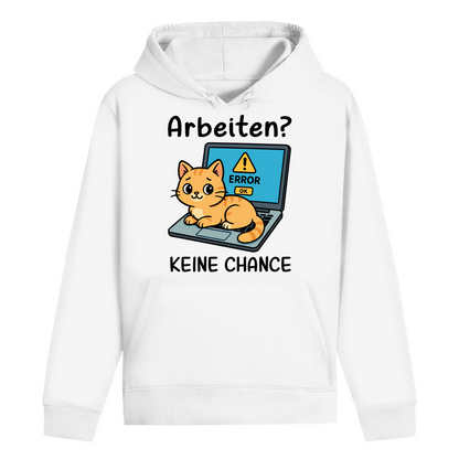 ST/ST Drummer Hoodie Arbeiten? Keine Chance - Katze sitzt auf Laptop