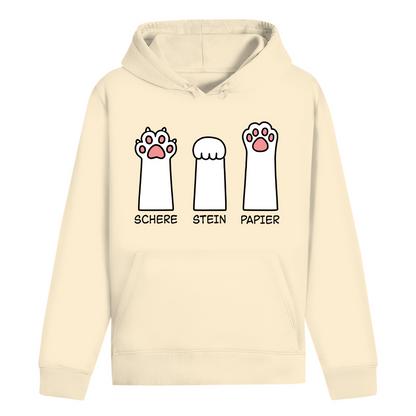 ST/ST Drummer Hoodie - Katzenpfoten – Schere, Stein, Papier
