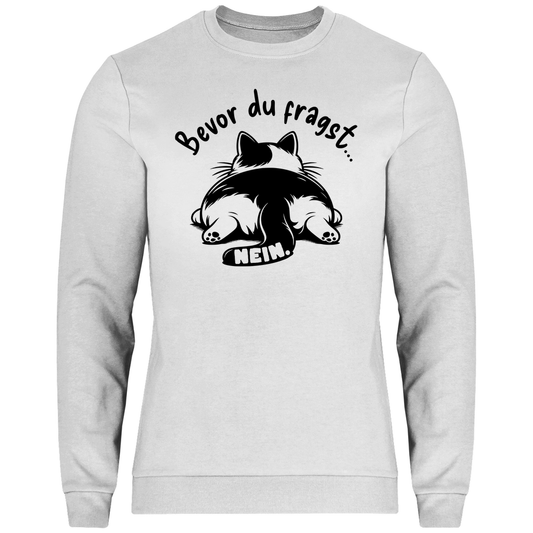 Herren Sweatshirt Dicke Katze - Alles OK!