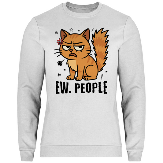 Herren Sweatshirt Dicke Katze - Alles OK!