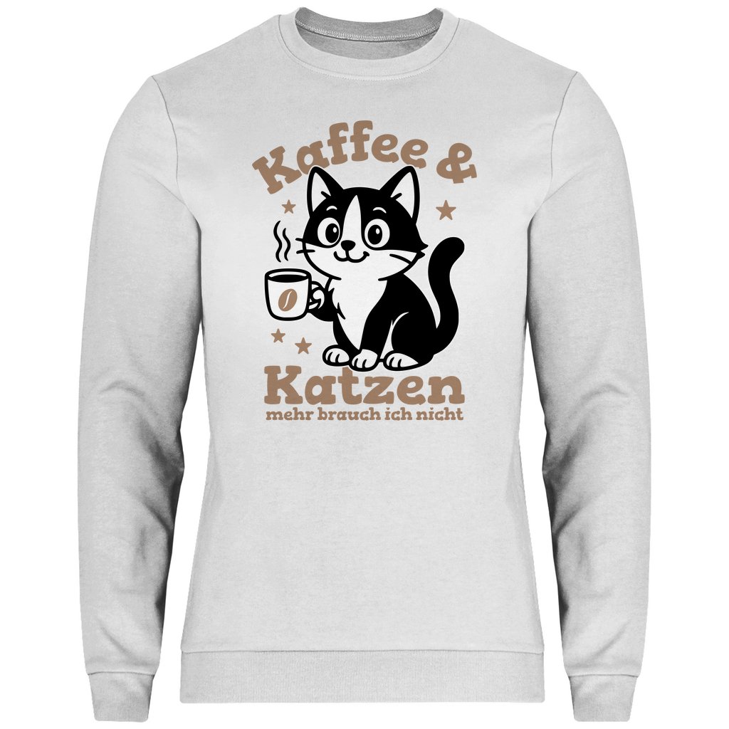 Herren Sweatshirt Dicke Katze - Alles OK!