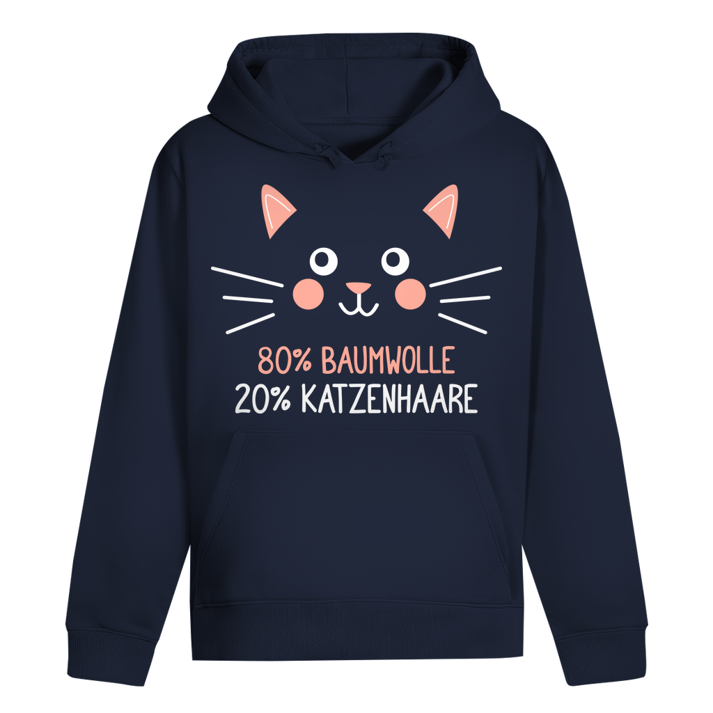 ST/ST Drummer Hoodie - 80% Baumwolle 20% Katzenhaare – Witziges Katzen-Spruchmotiv