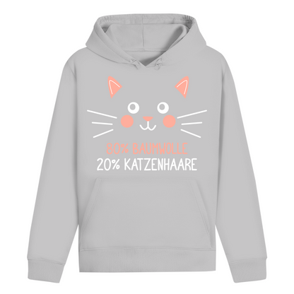 ST/ST Drummer Hoodie - 80% Baumwolle 20% Katzenhaare – Witziges Katzen-Spruchmotiv