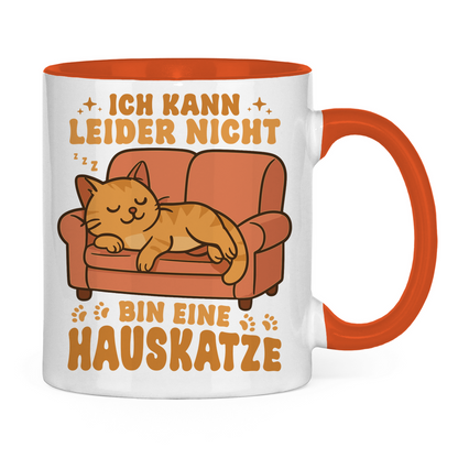 Tasse zweifarbig Dicke Katze - Alles OK!