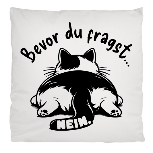 Kopfkissen flauschig Dicke Katze - Alles OK!