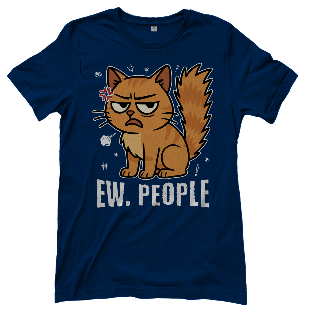Damen T-Shirt - Ew. People Cat – Lustiges Statement Katzenmotiv