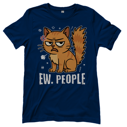 Damen T-Shirt - Ew. People Cat – Lustiges Statement Katzenmotiv