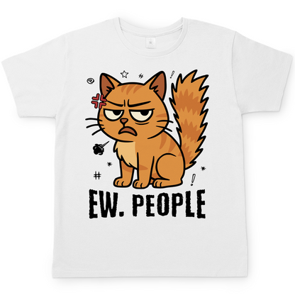 Herren T-Shirt - Ew. People Cat – Lustiges Statement Katzenmotiv