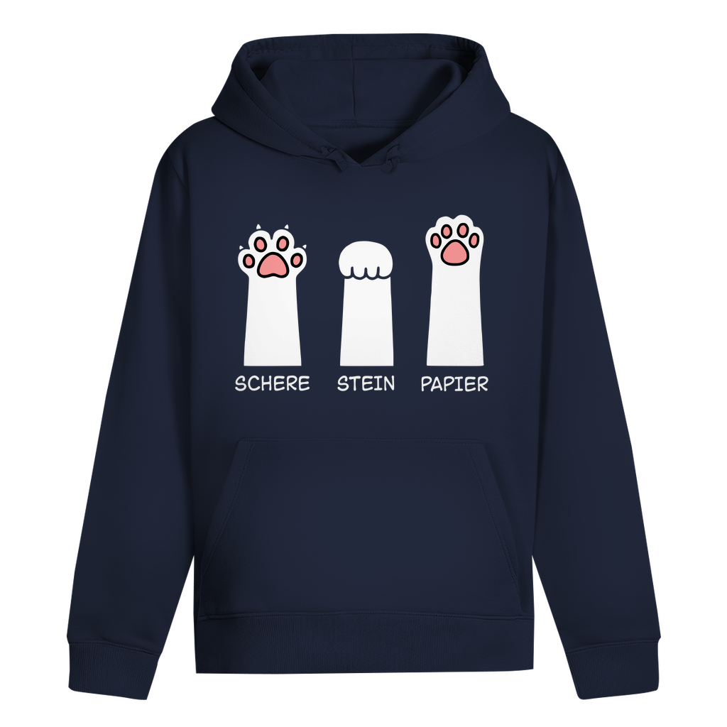 ST/ST Drummer Hoodie - Katzenpfoten – Schere, Stein, Papier