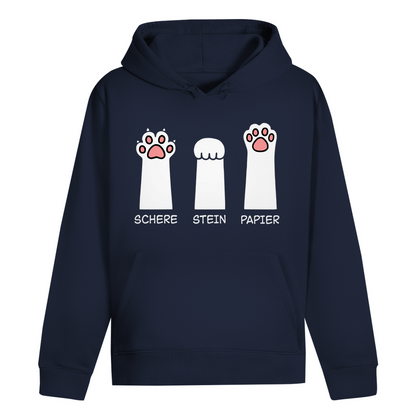 ST/ST Drummer Hoodie - Katzenpfoten – Schere, Stein, Papier