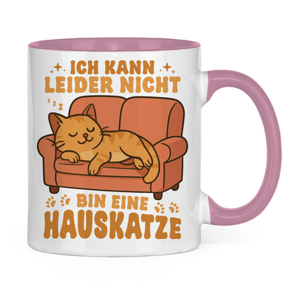 Tasse zweifarbig Dicke Katze - Alles OK!