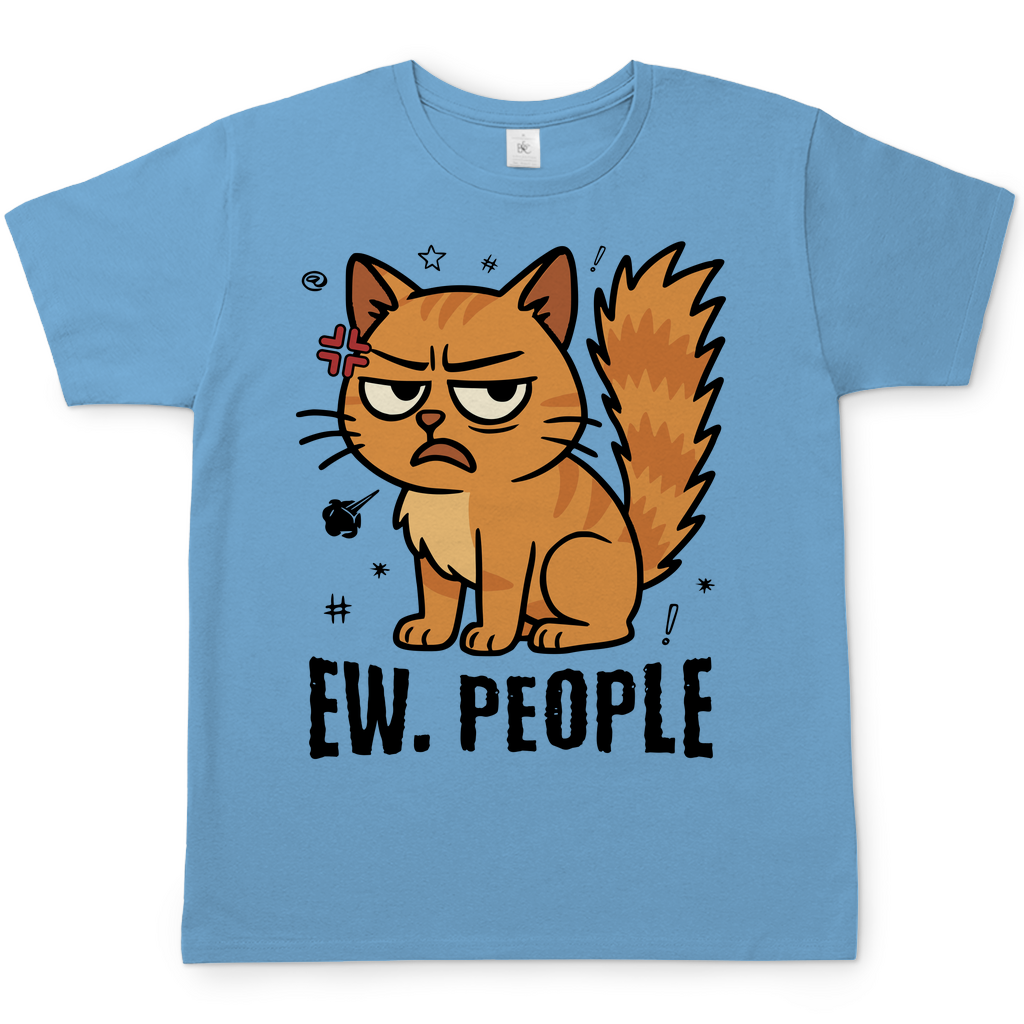 Herren T-Shirt - Ew. People Cat – Lustiges Statement Katzenmotiv