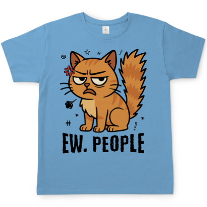 Herren T-Shirt - Ew. People Cat – Lustiges Statement Katzenmotiv