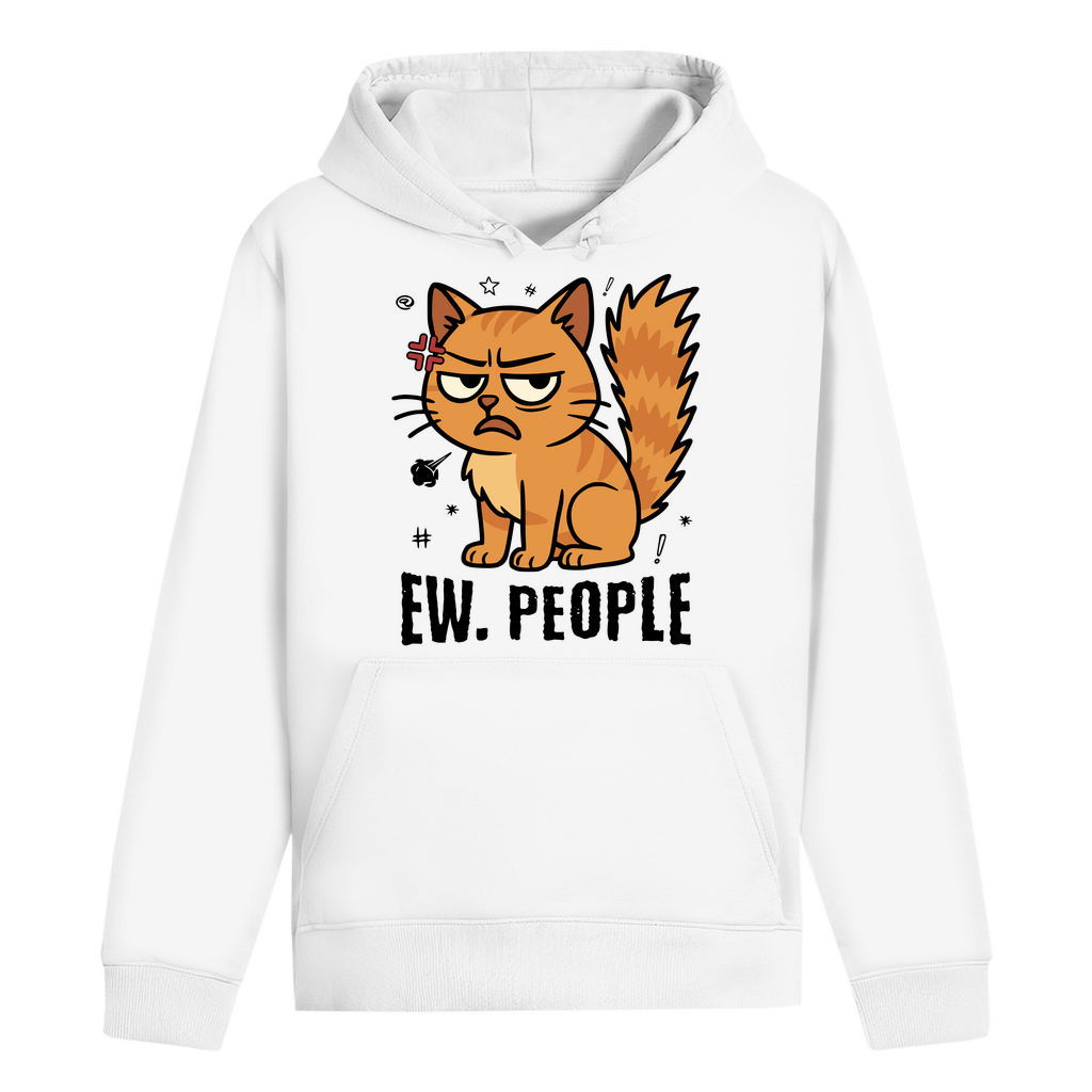 ST/ST Drummer Hoodie - Ew. People Cat – Lustiges Statement Katzenmotiv