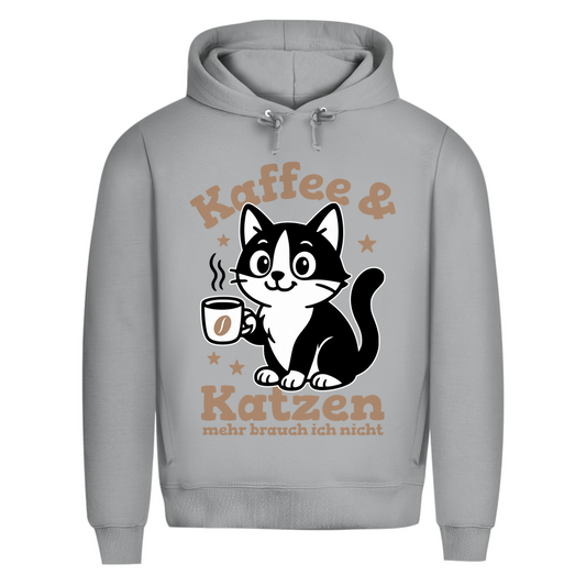 Herren Premium Bio Hoodie Dicke Katze - Alles OK!