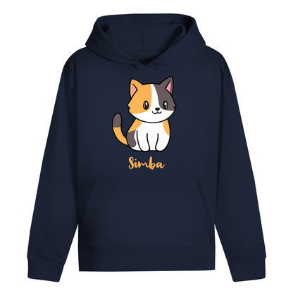ST/ST Drummer Hoodie Personalisiert - Eine Individuelle Cartoon Katze mit Name