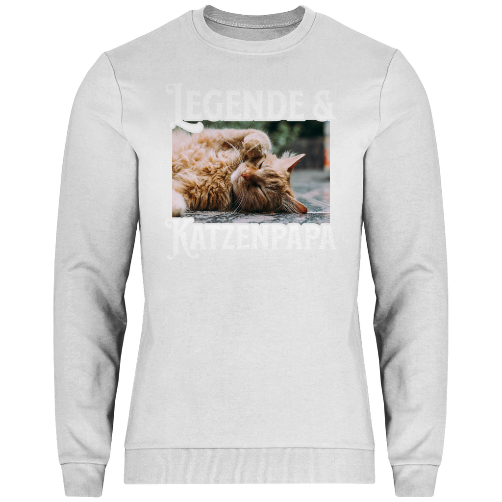 Herren Sweatshirt Personalisiert - Legende & Katzenpapa
