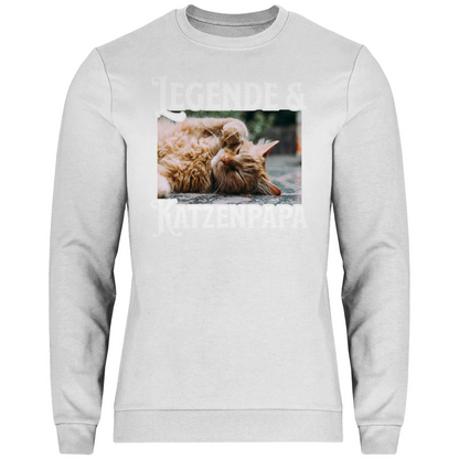 Herren Sweatshirt Personalisiert - Legende & Katzenpapa