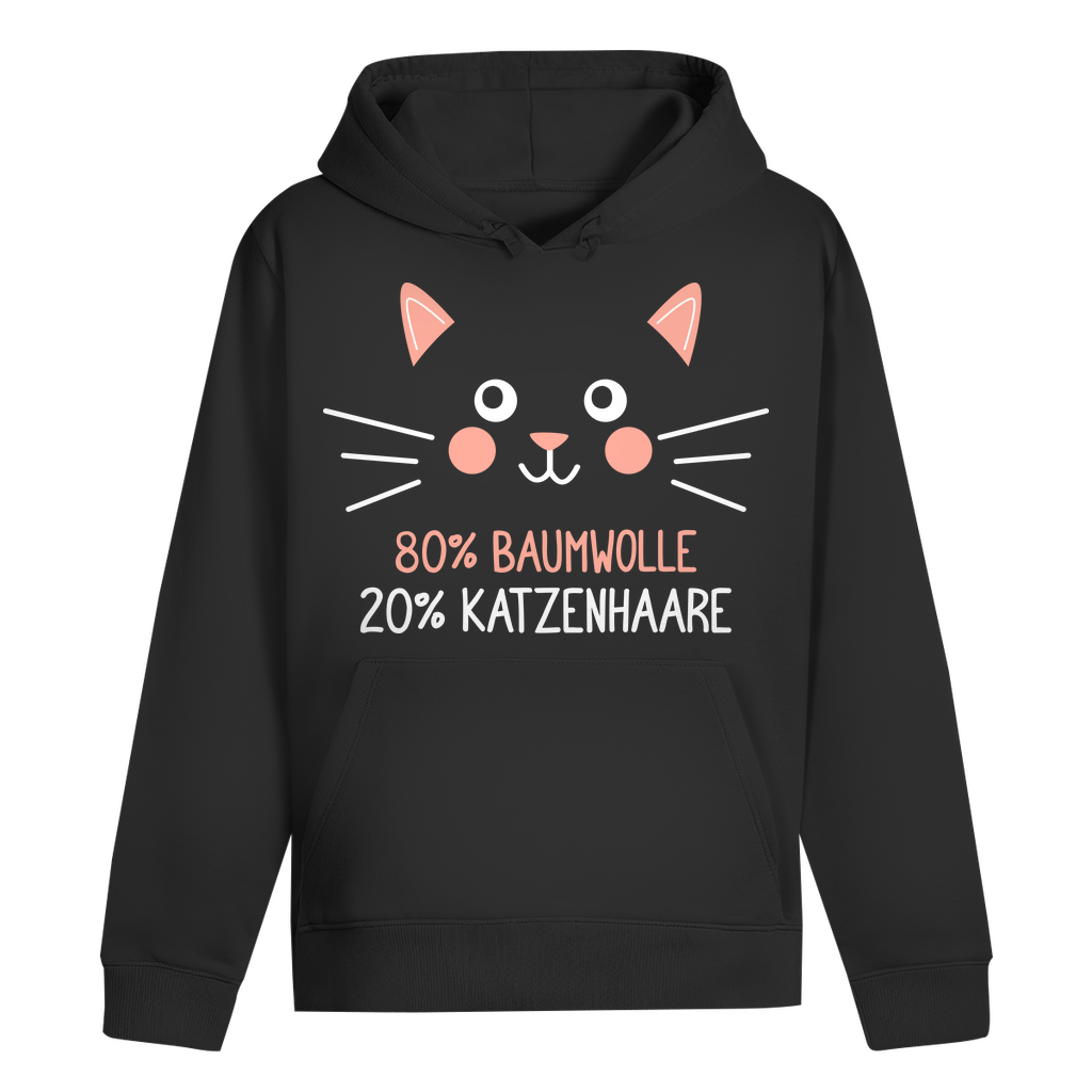 ST/ST Drummer Hoodie - 80% Baumwolle 20% Katzenhaare – Witziges Katzen-Spruchmotiv