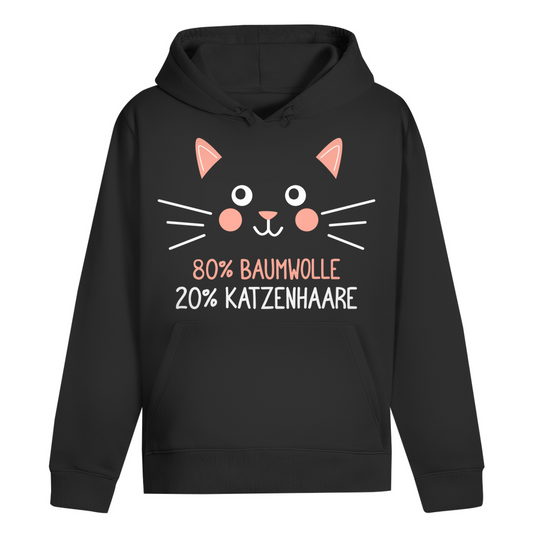 ST/ST Drummer Hoodie - 80% Baumwolle 20% Katzenhaare – Witziges Katzen-Spruchmotiv