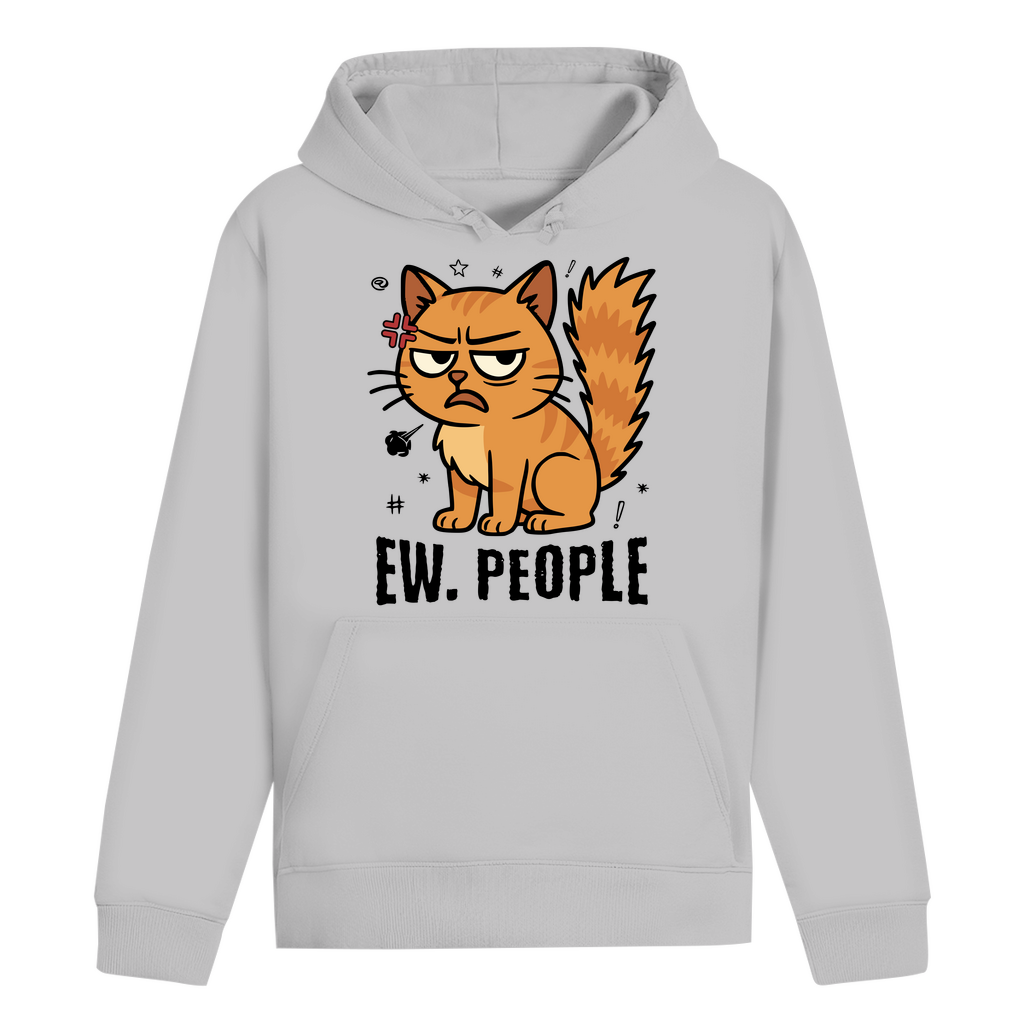 ST/ST Drummer Hoodie - Ew. People Cat – Lustiges Statement Katzenmotiv