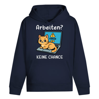 ST/ST Drummer Hoodie Arbeiten? Keine Chance - Katze sitzt auf Laptop