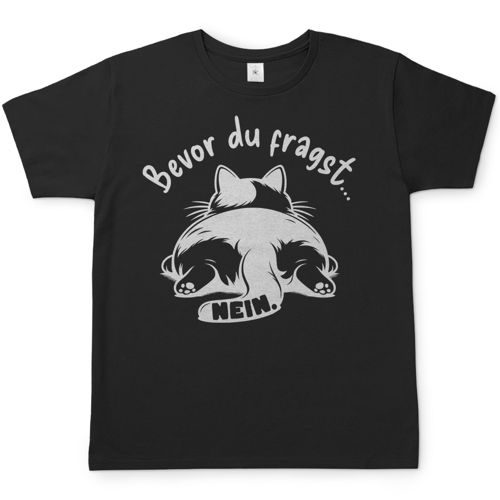 Herren T-Shirt Dicke Katze - Alles OK!