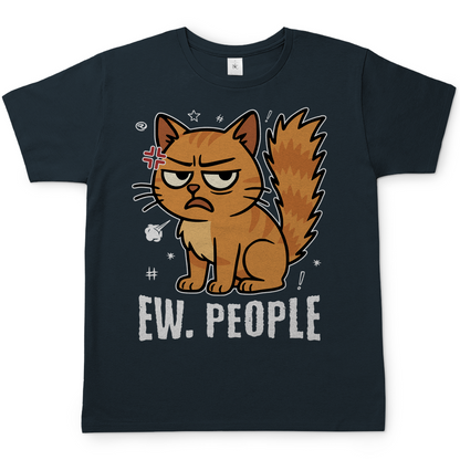 Herren T-Shirt - Ew. People Cat – Lustiges Statement Katzenmotiv
