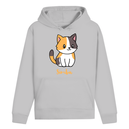 ST/ST Drummer Hoodie Personalisiert - Eine Individuelle Cartoon Katze mit Name