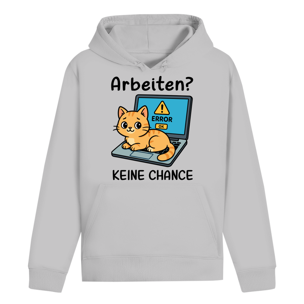 ST/ST Drummer Hoodie Arbeiten? Keine Chance - Katze sitzt auf Laptop
