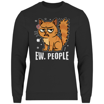 Herren Sweatshirt Dicke Katze - Alles OK!
