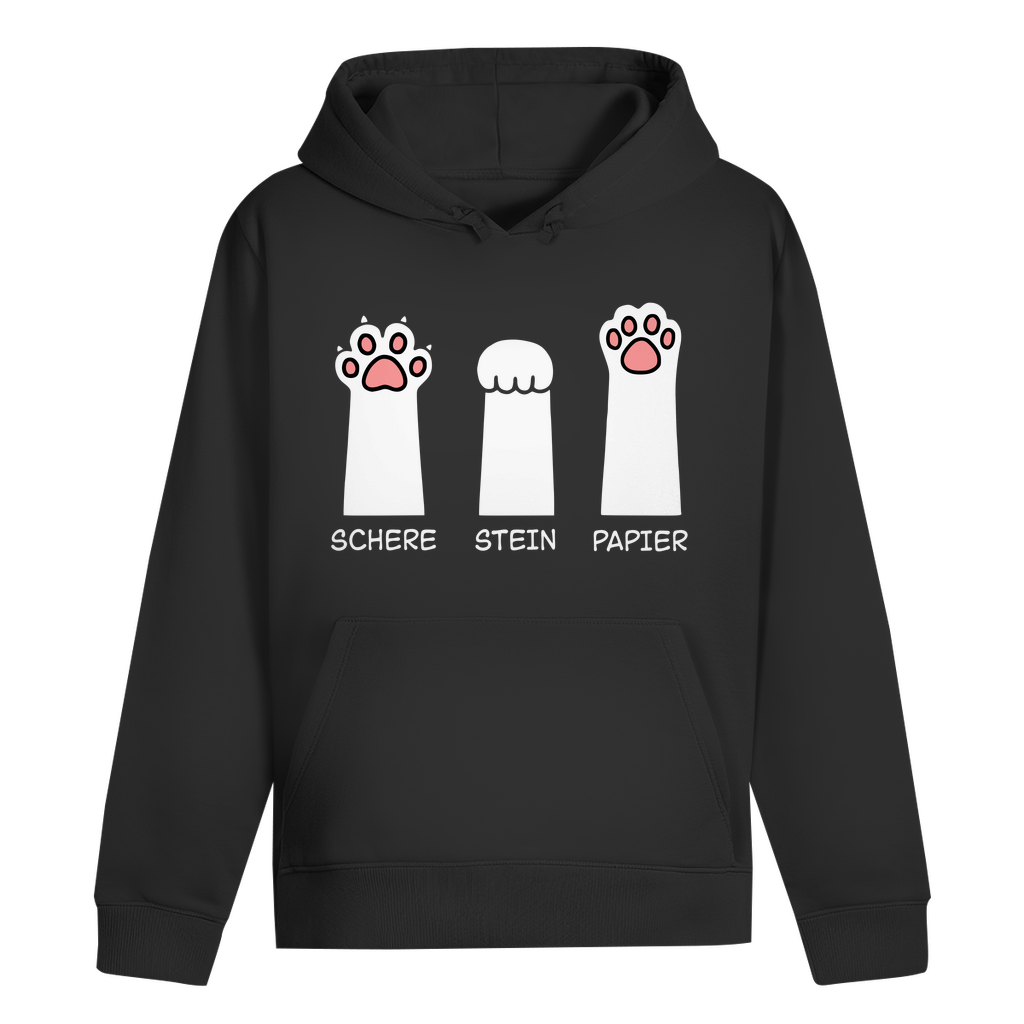 ST/ST Drummer Hoodie - Katzenpfoten – Schere, Stein, Papier