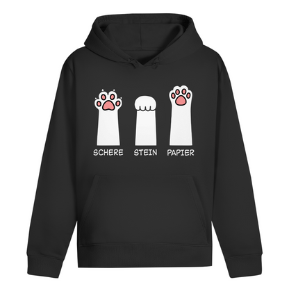 ST/ST Drummer Hoodie - Katzenpfoten – Schere, Stein, Papier