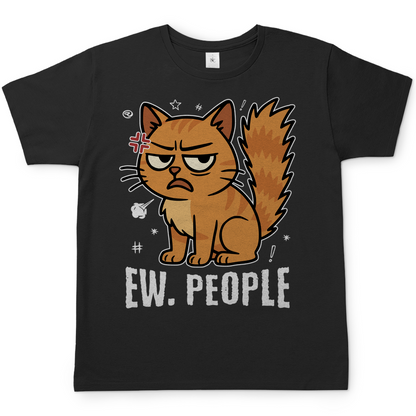 Herren T-Shirt - Ew. People Cat – Lustiges Statement Katzenmotiv