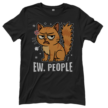Damen T-Shirt - Ew. People Cat – Lustiges Statement Katzenmotiv